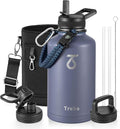 Trebo Water Bottle 64oz with Paracord Handle, Half Gallon Large Vacuum Triple by StayHotStayColdStayGreen