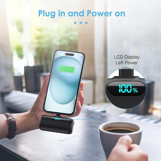 Mini Portable Charger USB C Power Bank, Upgraded 5000mAh PD Fast Charging - Image 6