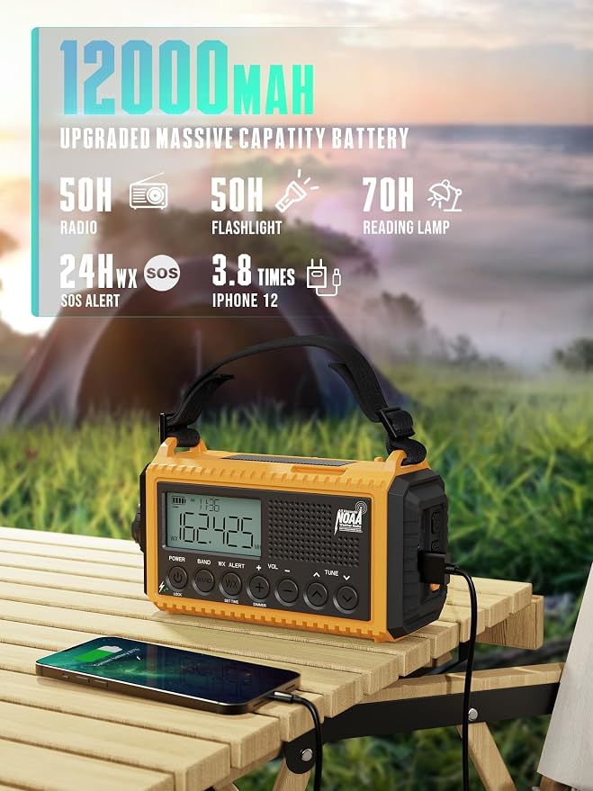 Emergency Radio 12000mAh - Image 4
