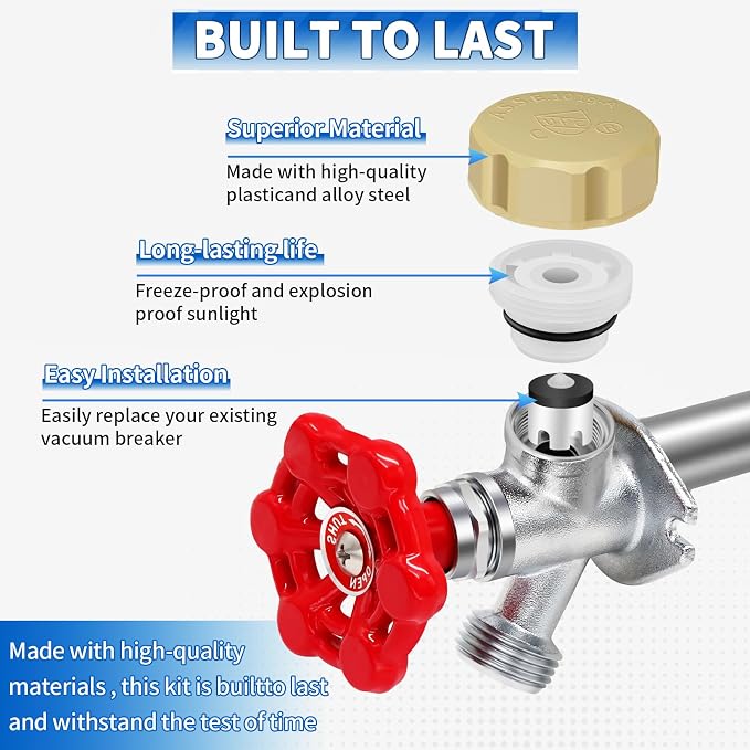 Outdoor Faucet Repair Kit, ASSE 1019-A Vacuum Breaker Outside Faucet Repair Kit - Image 7