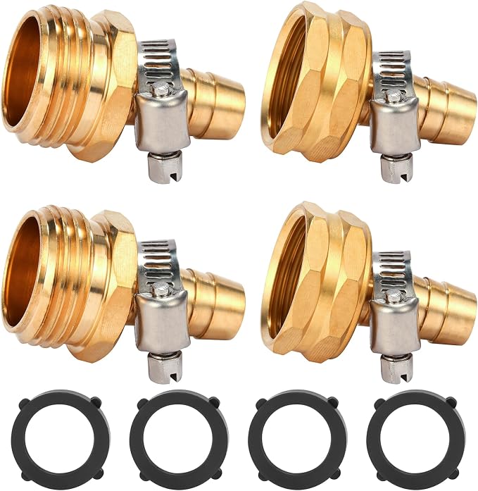 Brass Garden Hose Connector Repair Mender Kit by Sanpaint
