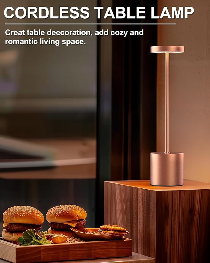 Swinerton Cordless Table Lamps Rechargeable, Portable LED Desk Lamp, 5000mAh - Image 6