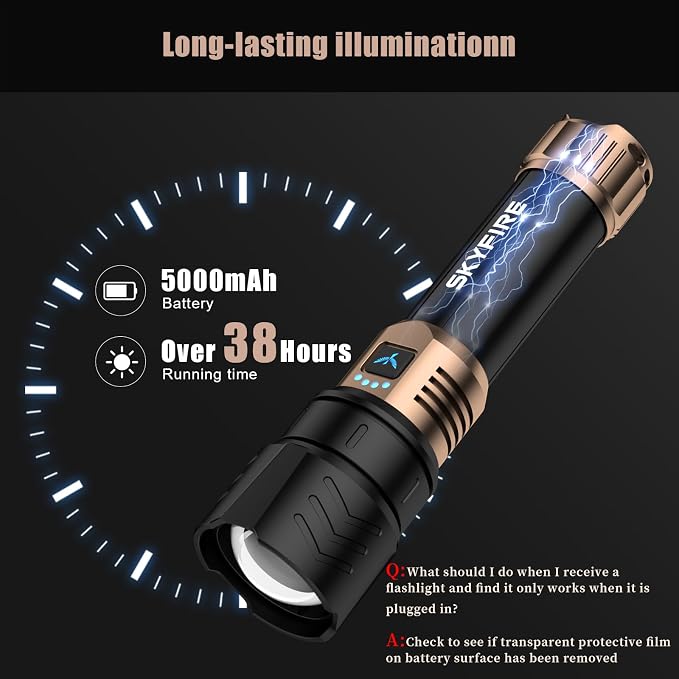 SKYFIRE LED Flashlights High Lumens - Image 5