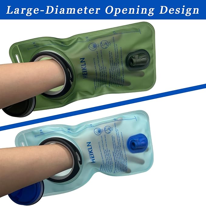 HEIKLN Hydration Bladder 1.5L-2L-2.5L-3L, Leak Proof Water Reservoir, BPA Free - Image 6