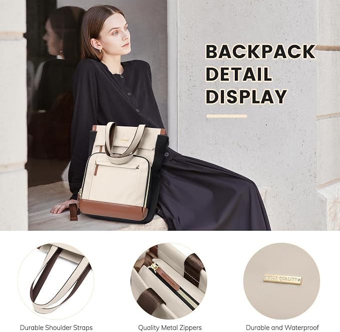 Convertible Daypack Laptop Backpack - Image 7