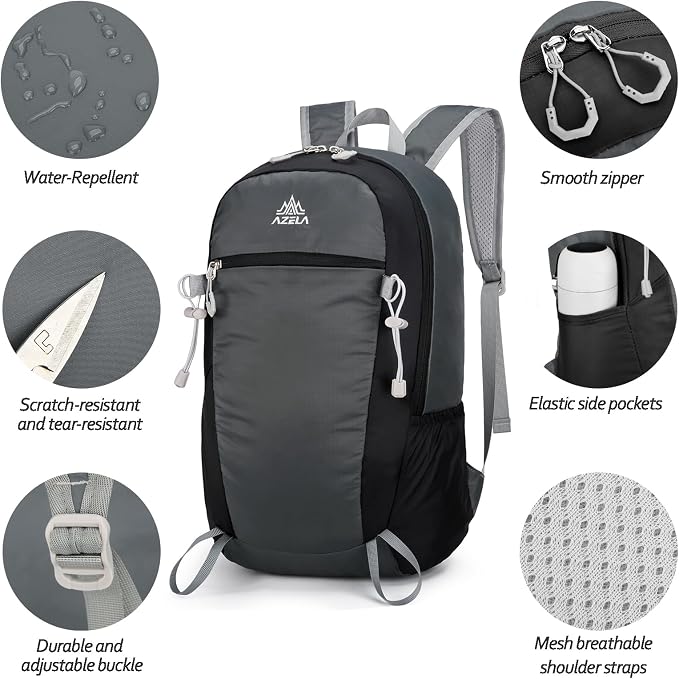 Seektop 20L Ultra Lightweight Small Hiking Backpack, Water-Resistant Packable - Image 5