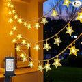 Twinkle Star 2 Pack 100 LED Star String Lights, Plug in Fairy String Lights by TwinkleStar