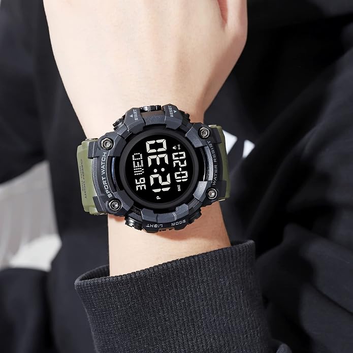 FANMIS Mens Military Multifunction Digital LED Watch Electronic Waterproof - Image 5