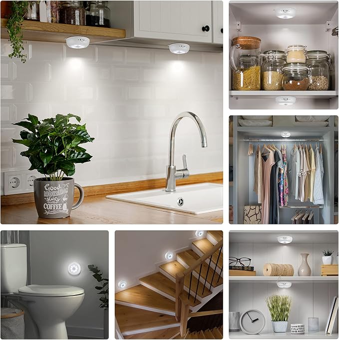 Reoshine Motion Sensor Light Indoor, LED Night Light Closet Lights, Under - Image 7