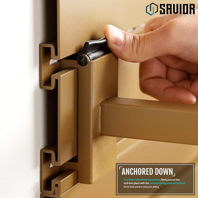Savior Equipment Wall Rack System Tactical Universal Pistol Holster Holder - Image 4