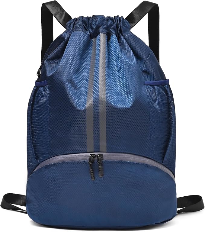 LOKAPEGY Drawstring Gym Bag for Men, Waterproof Drawstring Backpack for Women by LOKAPEGY