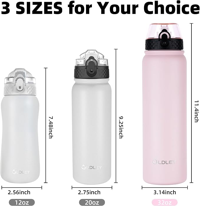 Oldley Insulated Water Bottle 32oz Water Bottles - Image 6