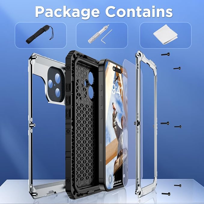 Mitywah Waterproof Case for iPhone 16, Shockproof Heavy Duty Case - Image 8