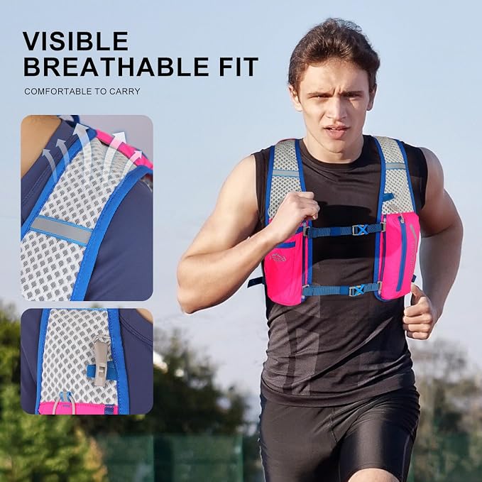 INOXTO Running Hydration Vest Backpack, Lightweight Insulated Pack - Image 7
