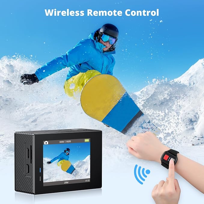 AKASO Brave 4 Action Camera 4K 30fps Ultra HD WiFi Sport Cameras - Image 5