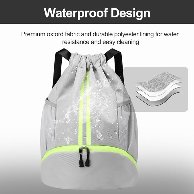 Hoedia Sports Drawstring Backpack - Image 4