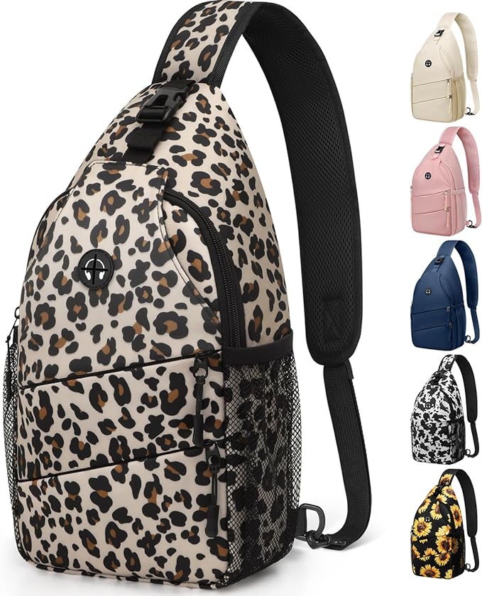 Pritent Crossbody Bags for Women Men Trendy Sling Bag Backpack Casual Chest Bag by Pritent