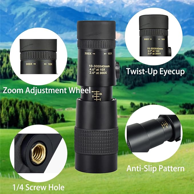 Monocular Telescope 10×300-40, KOMIRE Compatible - Image 2