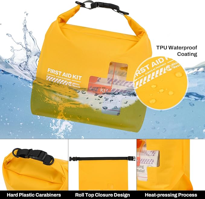 RHINO RESCUE Waterproof Boat First Aid Kit, Lightweight Boat Accessories Dry Bag - Image 9