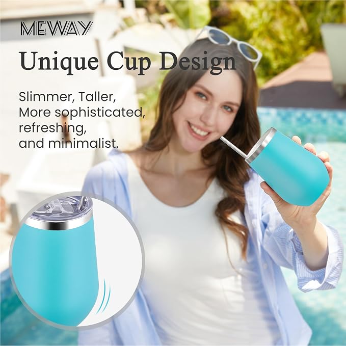 MEWAY Stemless 12oz Insulated Wine Tumbler - Image 4