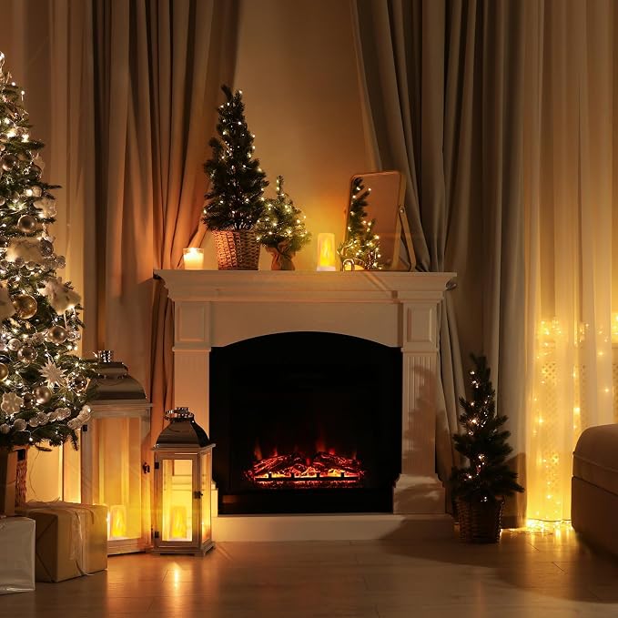 Hompavo 【Upgraded】 LED Flame Lights, 4-Mode Rechargeable Battery Operated - Image 2