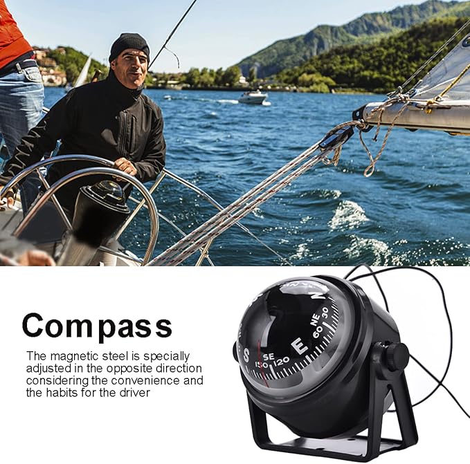 Car Compass Marine Dash Mount, LED Boat Compasses - Image 6