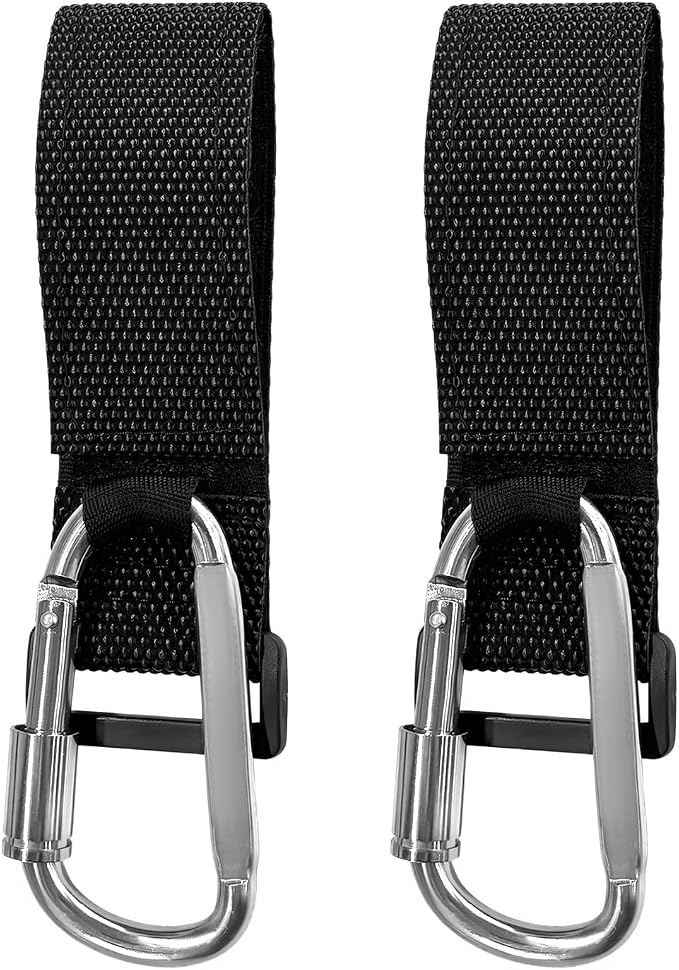 2 PCS UTV Hook for Hanging Headsets, Aluminum Alloy Stroller Carabiner Clips by Unknown