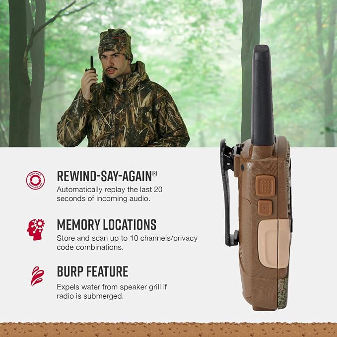 Cobra ACXT1035R FLT Waterproof Walkie Talkies - Image 4