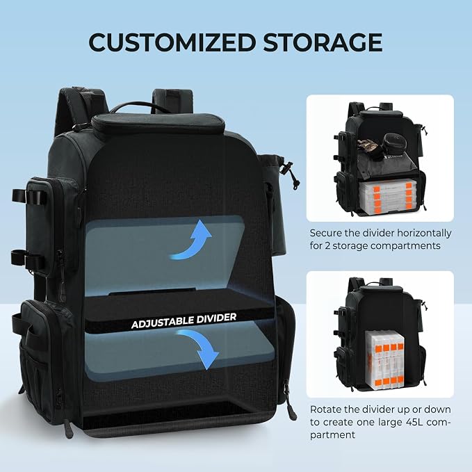 KastKing Bait Boss Fishing Tackle Backpack - Image 4
