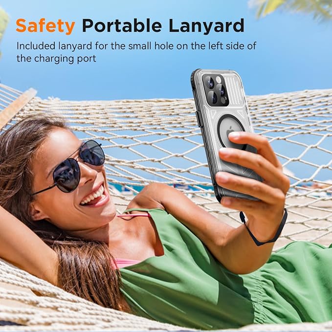 WIFORT for iPhone 15 Pro Max Waterproof Case, 360 Full Body Sealed Protection - Image 7