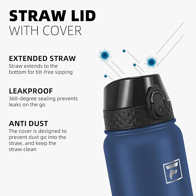 Fanhaw 32 oz Insulated Stainless Steel Water Bottle - Image 4