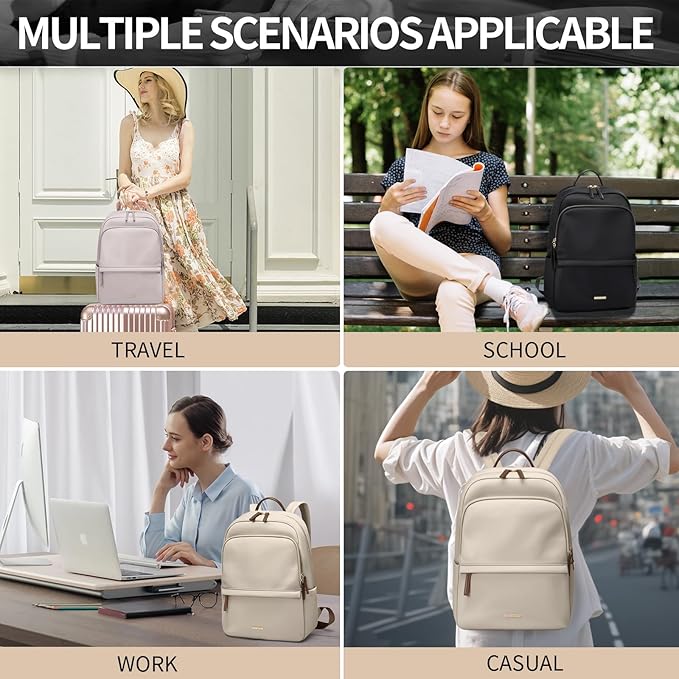 GOLF SUPAGS Laptop Backpack for Women Slim Computer Bag Work Travel College - Image 6