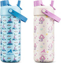 POWCAN 2 Pack 18 oz Insulated Water Bottle by POWCAN