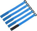 MECCANIXITY 5Pcs Reusable Battery Tie Down Straps, 0.8x12" Blue Nylon by MECCANIXITY