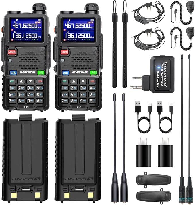 BAOFENG UV-5RM Upgrade Ham Radio, 10W High Power Long Range Two Way Radio - Image 9