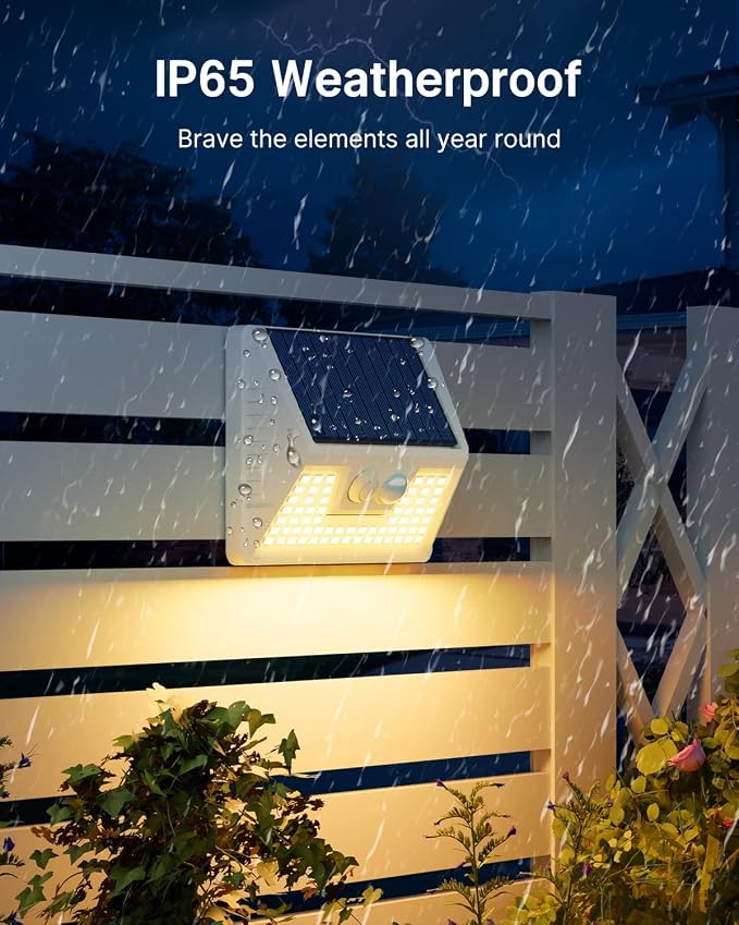vighep 12Pack White Solar Lights Outdoor Motion Sensor, 3000K Warm Light/3 - Image 5