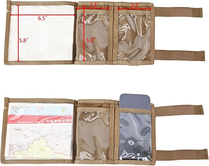 Tactical Arm Sleeve Map Pouch Case Documets Holder Wrist Case Wrist Map Holder - Image 4