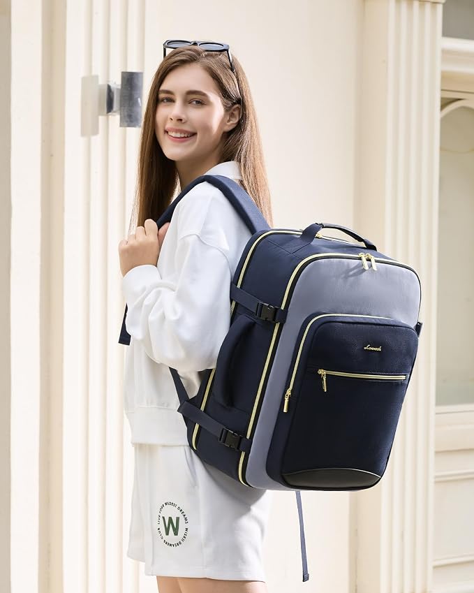 LOVEVOOK 56L Travel Backpack for Women & Men, Airline Approved Carry On Luggage - Image 2