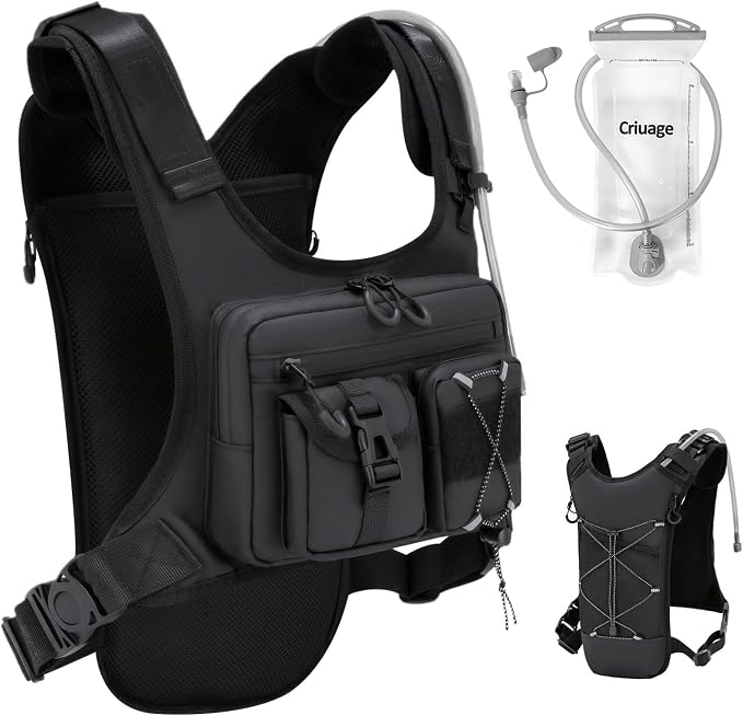 Criuage USA Original Patent Running Hydration Vest Backpack, Lightweight Chest by CriuageDirect