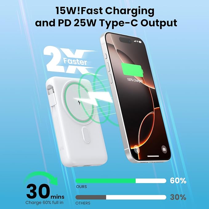 Magnetic Portable Charger for iPhone - Image 3