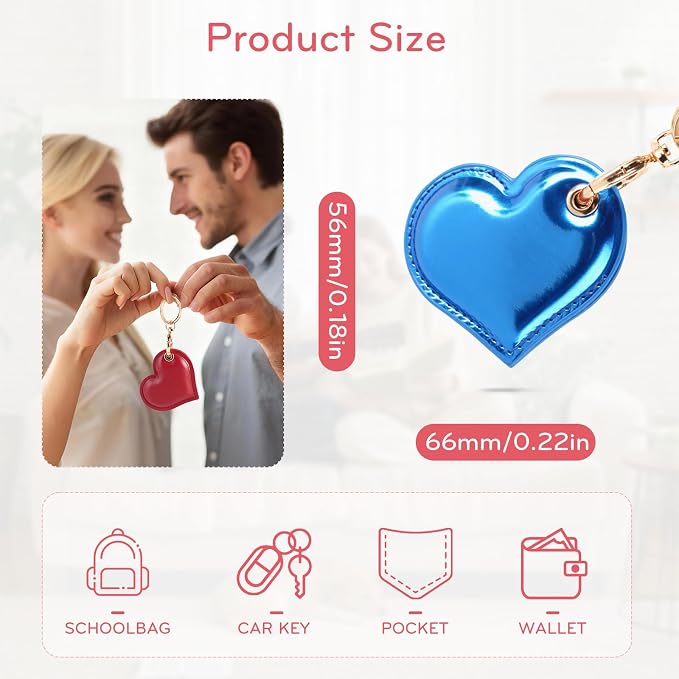 Leather Charm Keychain Holder Case Compatible - Image 3