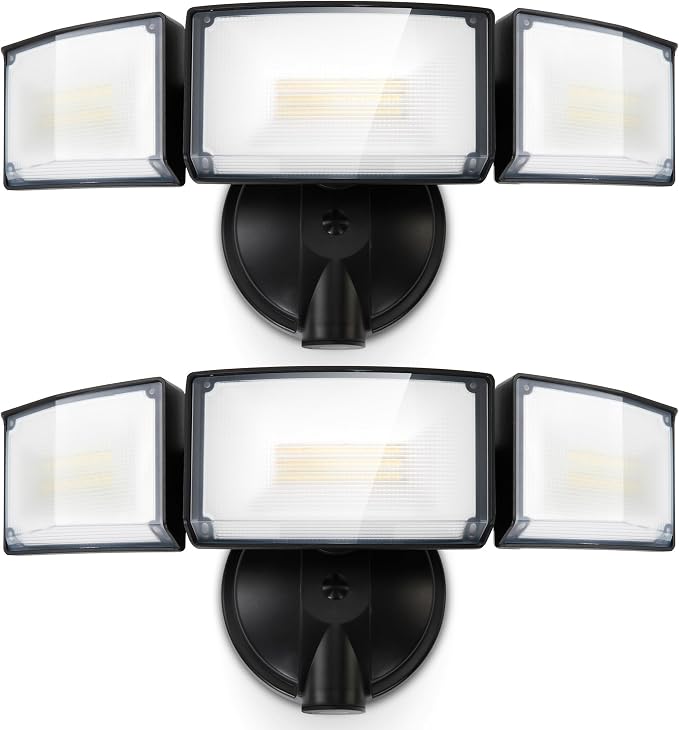 LUTEC 75W 8000 Lumen Floods Light Outdoor, Switch Controlled LED Security Lights by LUTEC
