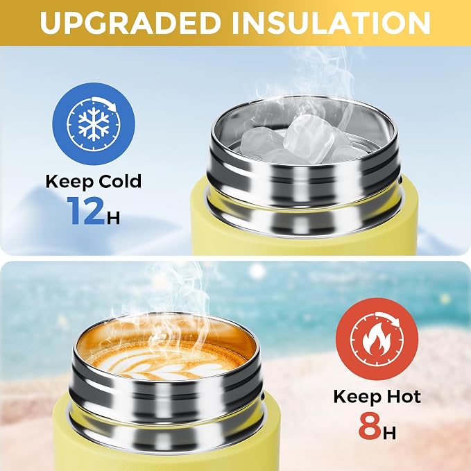 【Upgraded】Exllena Small Insulated Water Bottle 8 oz/250ml– Mini Insulated Water - Image 5