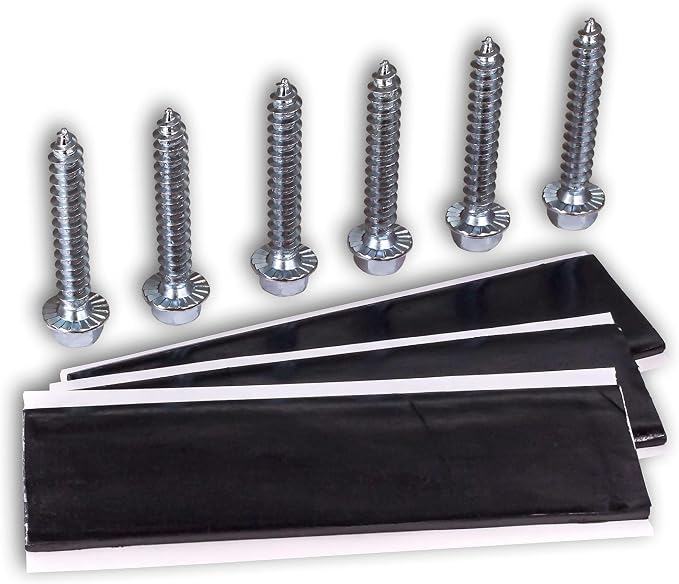 SatelliteSale Universal Roof Patch Kit 6X Zinc Plated Lag Bolts and 3X Mastic by SatelliteSale