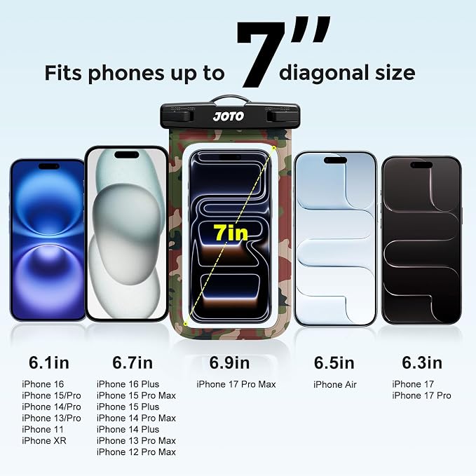 JOTO Up to 7" Universal Waterproof Phone Case - Image 4