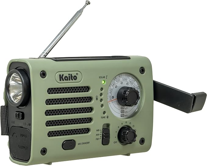 Kaito KA380 Emergency Radio & Portable Bluetooth Speaker – AM/FM NOAA Weather - Image 3