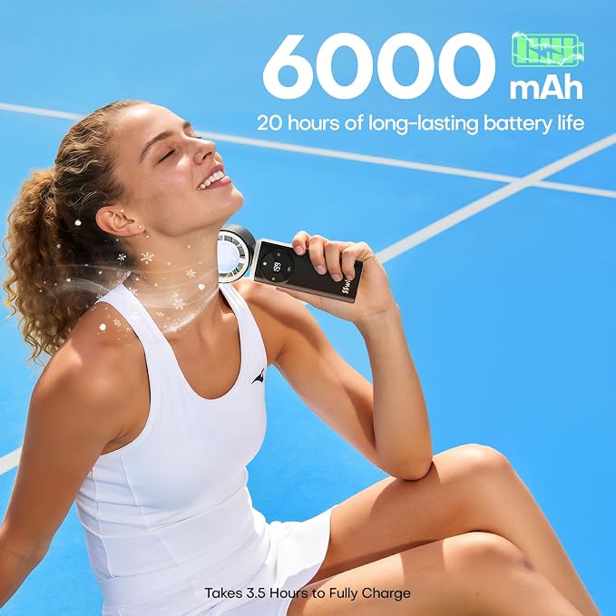 6000mAh Portable Handheld Fan - Image 4