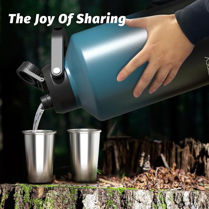 WATERSY 1.5 Gallon Water Bottle Insulated, BPA Free&Leak Proof, 196oz Stainless - Image 5