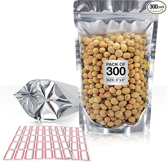 BELLE KR® 6x9 Mylar Bags Stand Up by BELLEKR