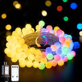 JMEXSUSS Globe String Lights Indoor, Color Changing Christmas Lights Plug in by JMEXSUSS